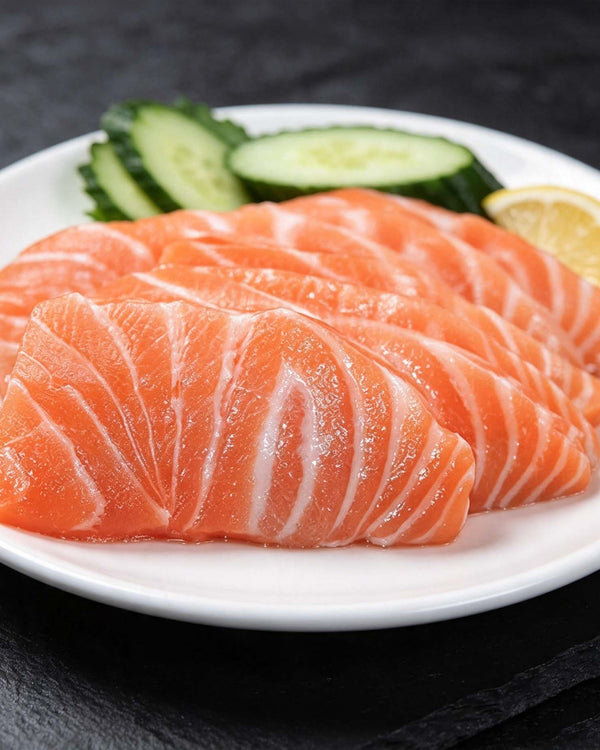 Fresh Salmon Sashimi Slices